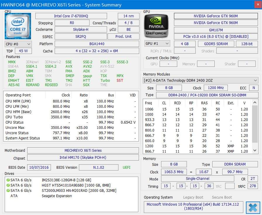 HWiNFO 6.01-3640绿色便携版（肥肠好用的硬件检测工具）